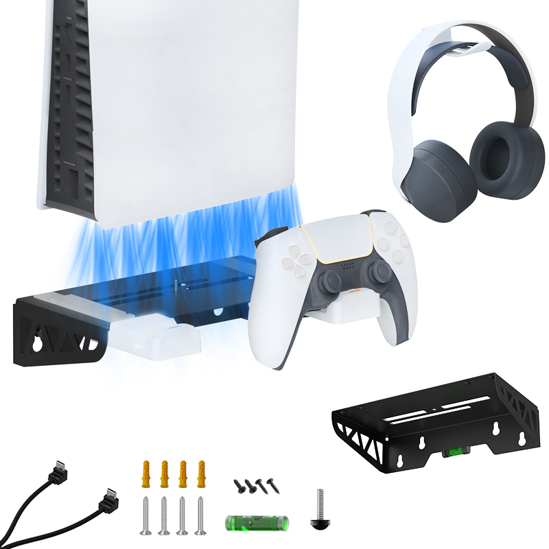 Universal Wall-Mounted Storage Rack For PS5 /PS5 Slim Consoles
